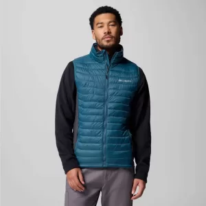 Columbia M Powder Pass Hybrid Vest Everblue, Shark