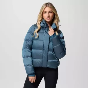 Columbia W Amaze Puff Hooded Jacket Everblue