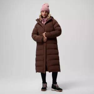 Columbia W Amaze Puff Long Hooded Jacket Tobacco