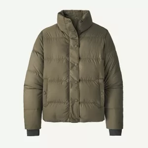 Patagonia W Silent Down Jkt Basin Green