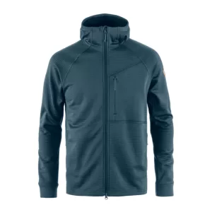 Fjallraven M Abisko Grid Fleece Hoodie MTN Blue