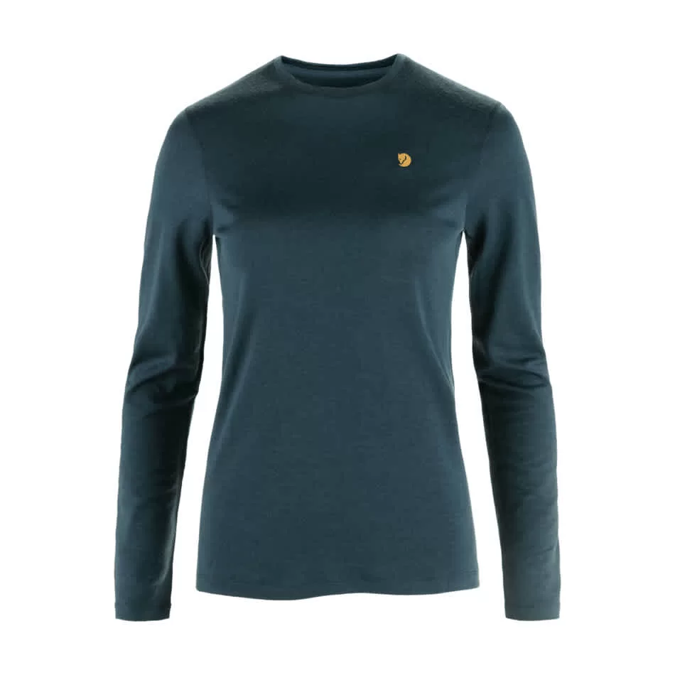 Fjallraven W Bergtagen Merino 190 LS MTN Blue