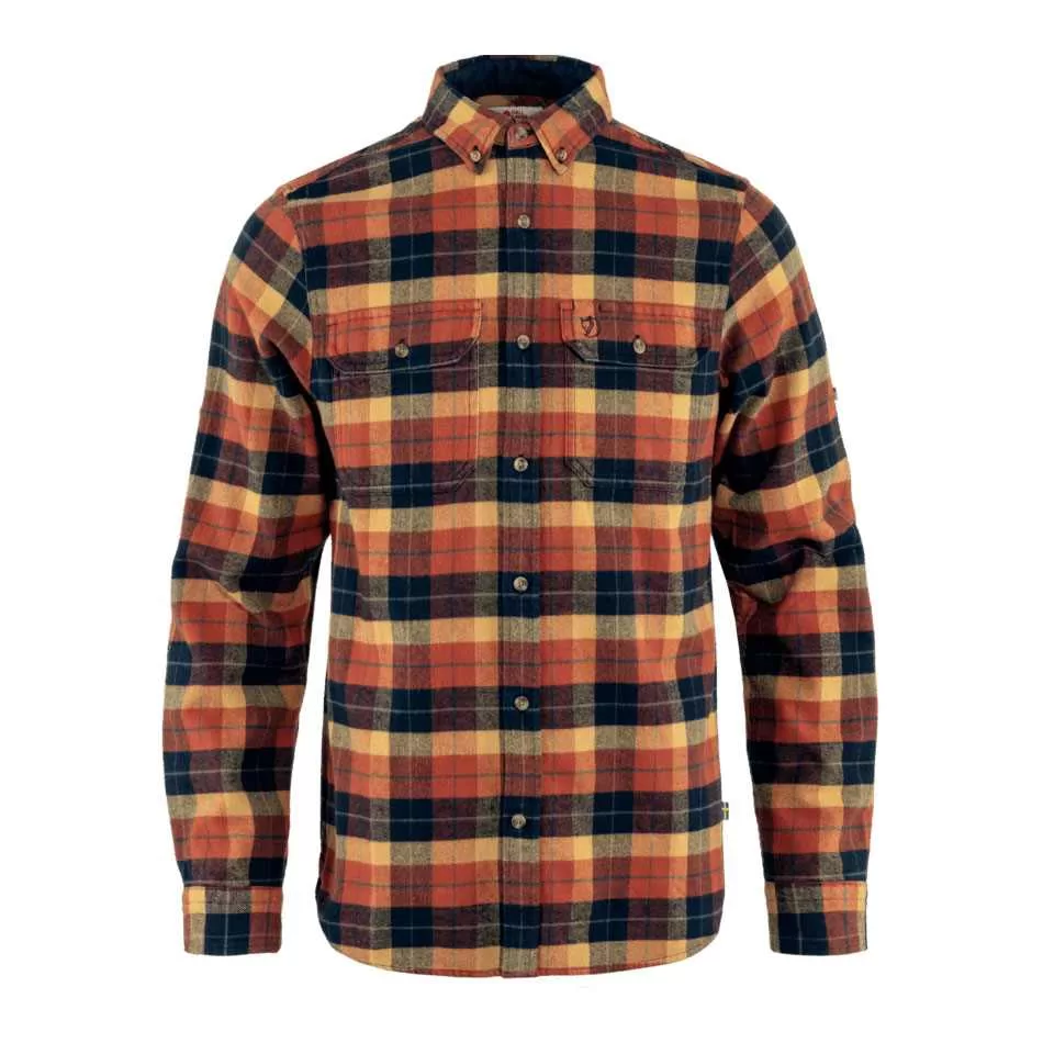 Fjallraven M Singi Heavy Flannel Shirt Autumn - Navy