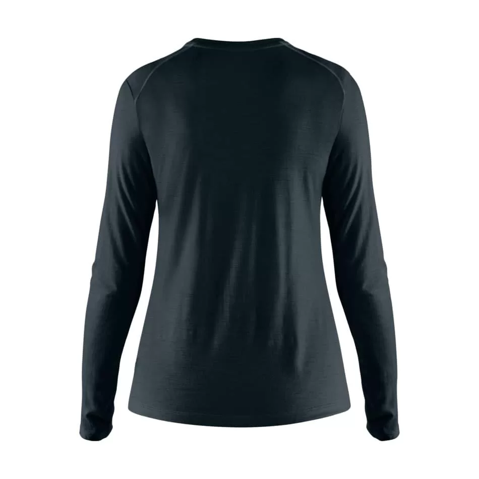 Fjallraven W Abisko Wool LS Dark Navy - Image 2