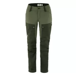Fjallraven W Keb Trousers Curved Forest-Laurel