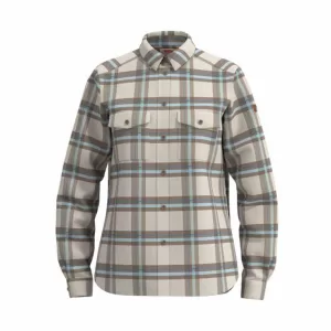 Fjallraven W Övik Heavy Flannel Shirt Chalk White-Fossil