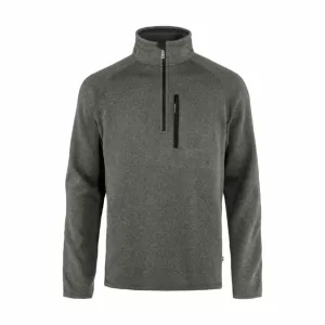 Fjallraven M Övik Fleece Half Zip Dark Grey