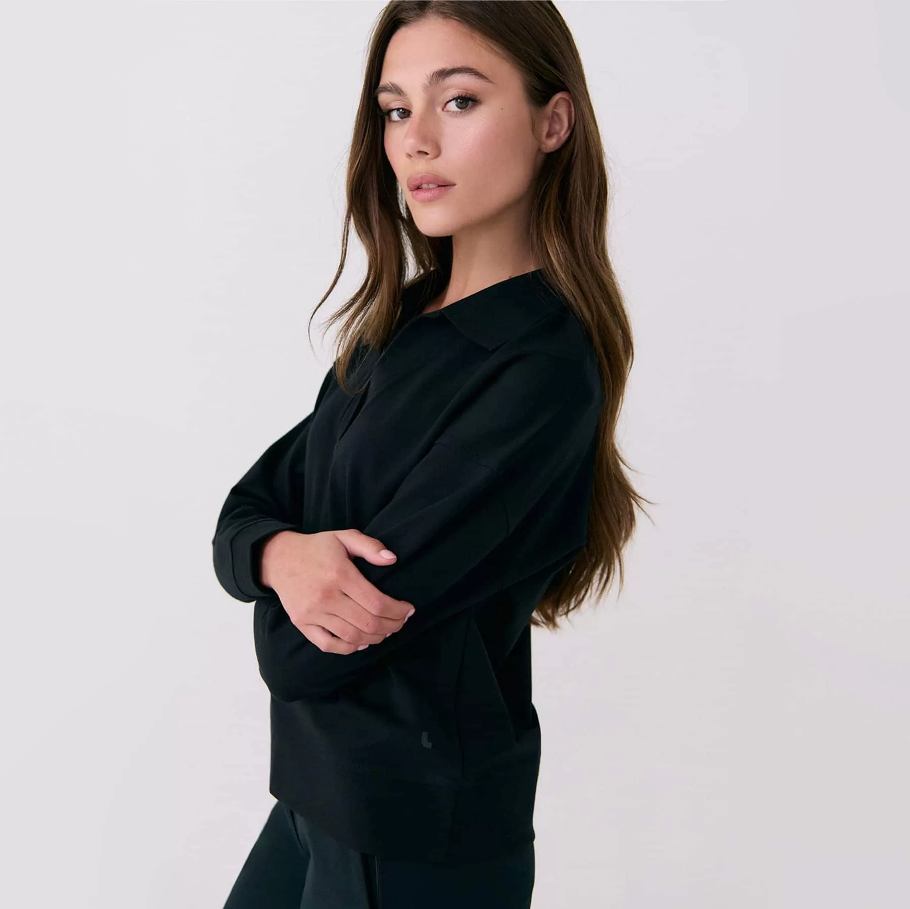 Lole Mindset Polo Top - Black - Image 5