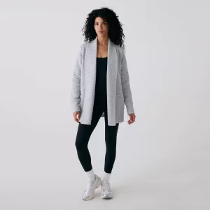 Lole Clover Cardigan - Light Grey Heather