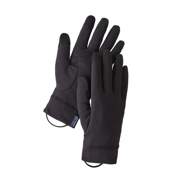 Patagonia Cap MW Liner Gloves Black - Image 2