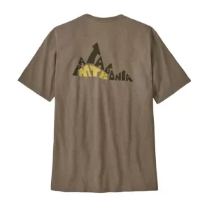 Patagonia M Berm Logo Responsibili-Tee Wing Grey