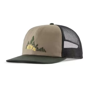 Patagonia Relaxed Trucker Hat Berm Logo: Wing Grey