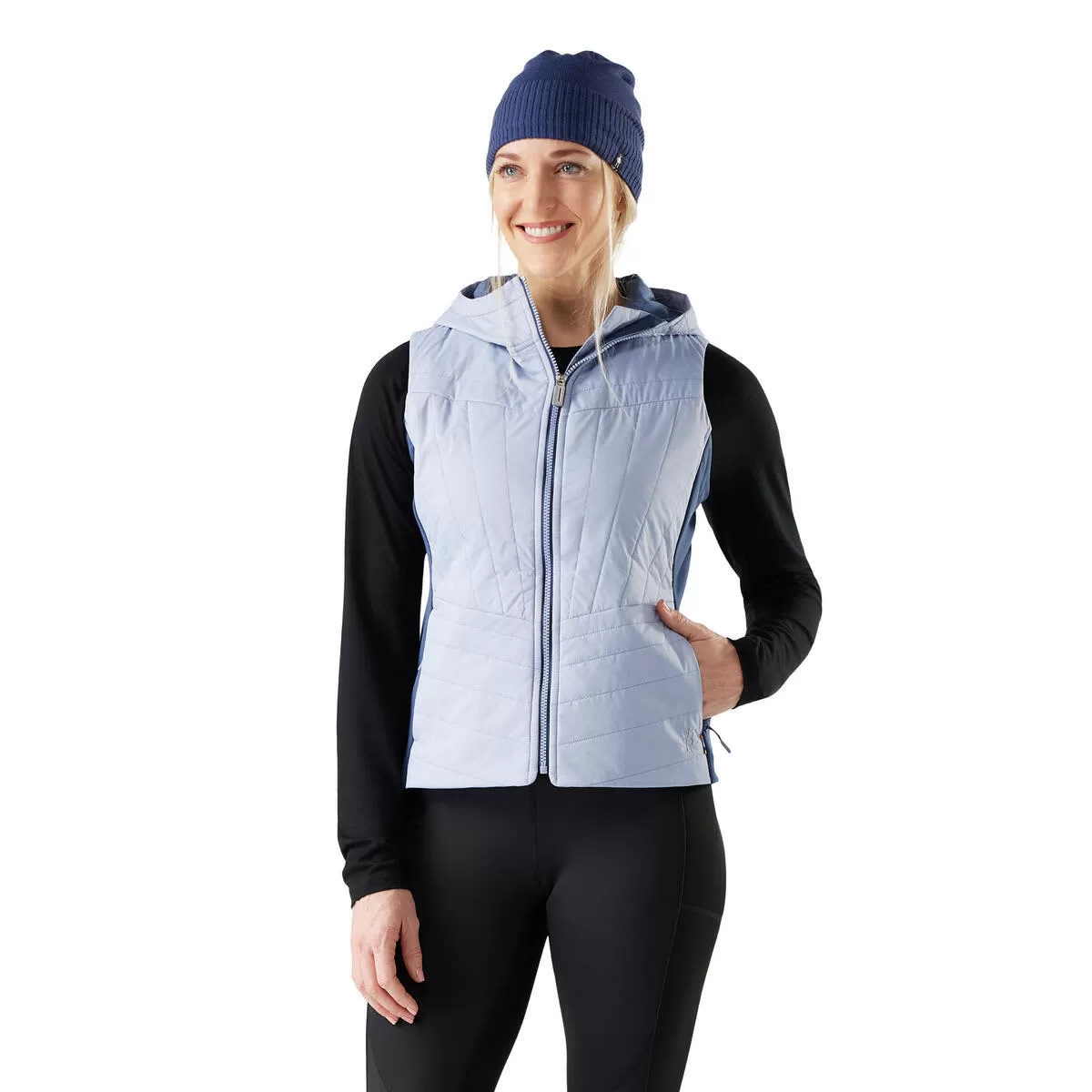 Smartwool W Smartloft Vest Icy Nightfall Blue