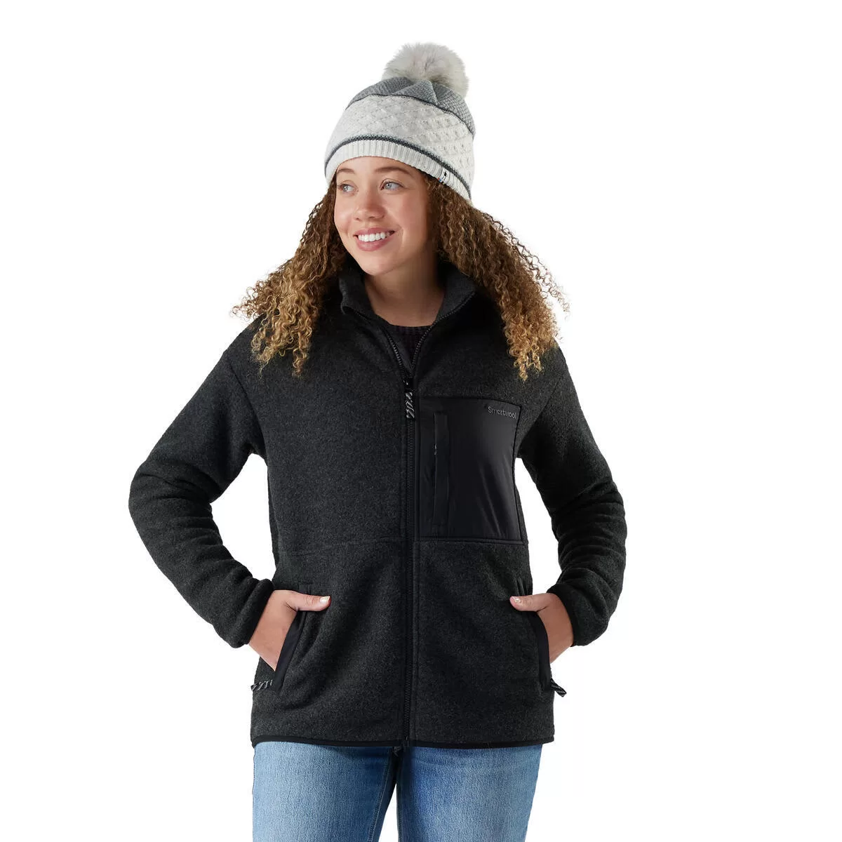 Smartwool W Second Cut Fleece Jacket Charcoal