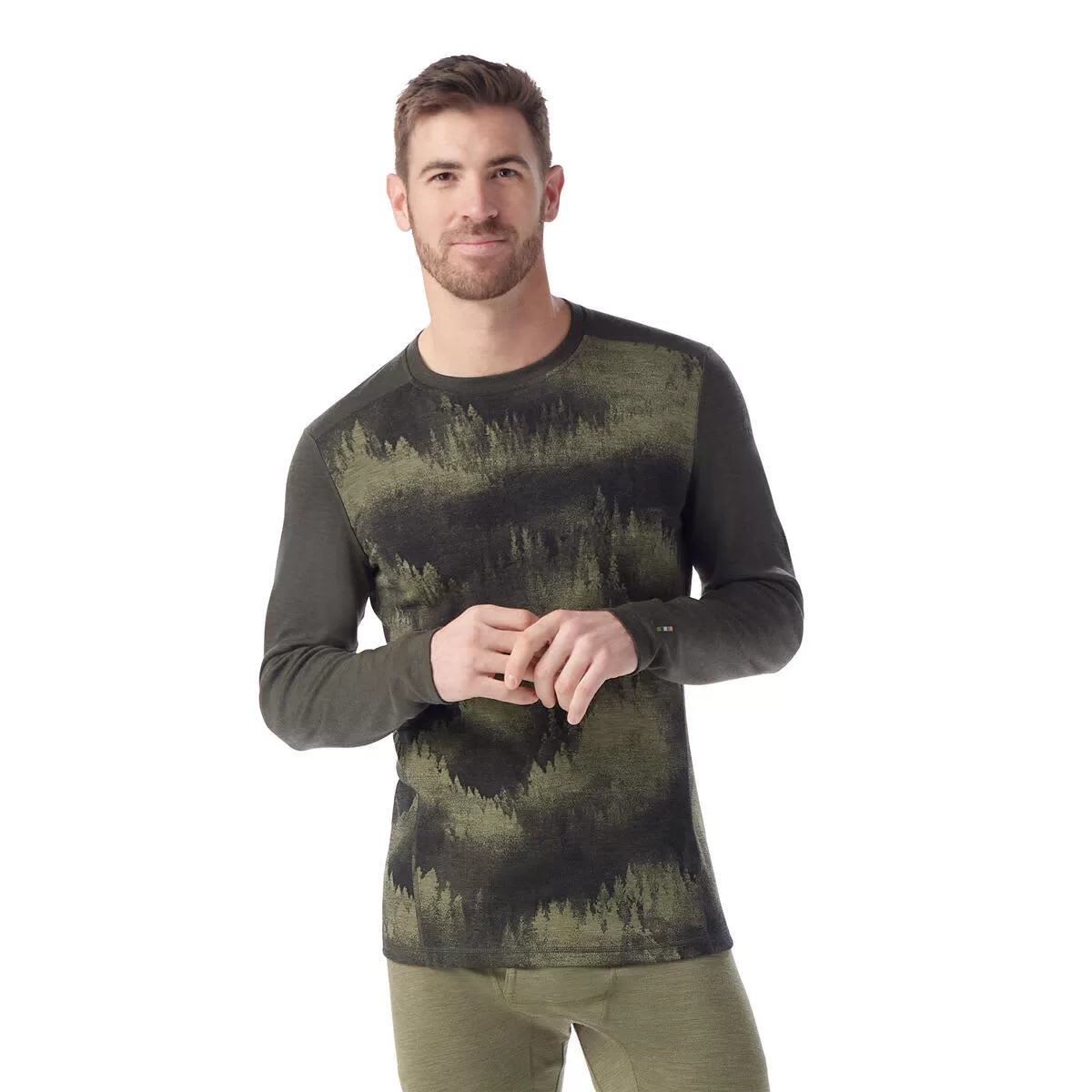 Smartwool M Thermal Merino Baselayer Crew Foggy Pines