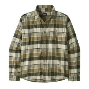 Patagonia M L/S LW Fjord Flannel Shirt Rocky: OG Grn