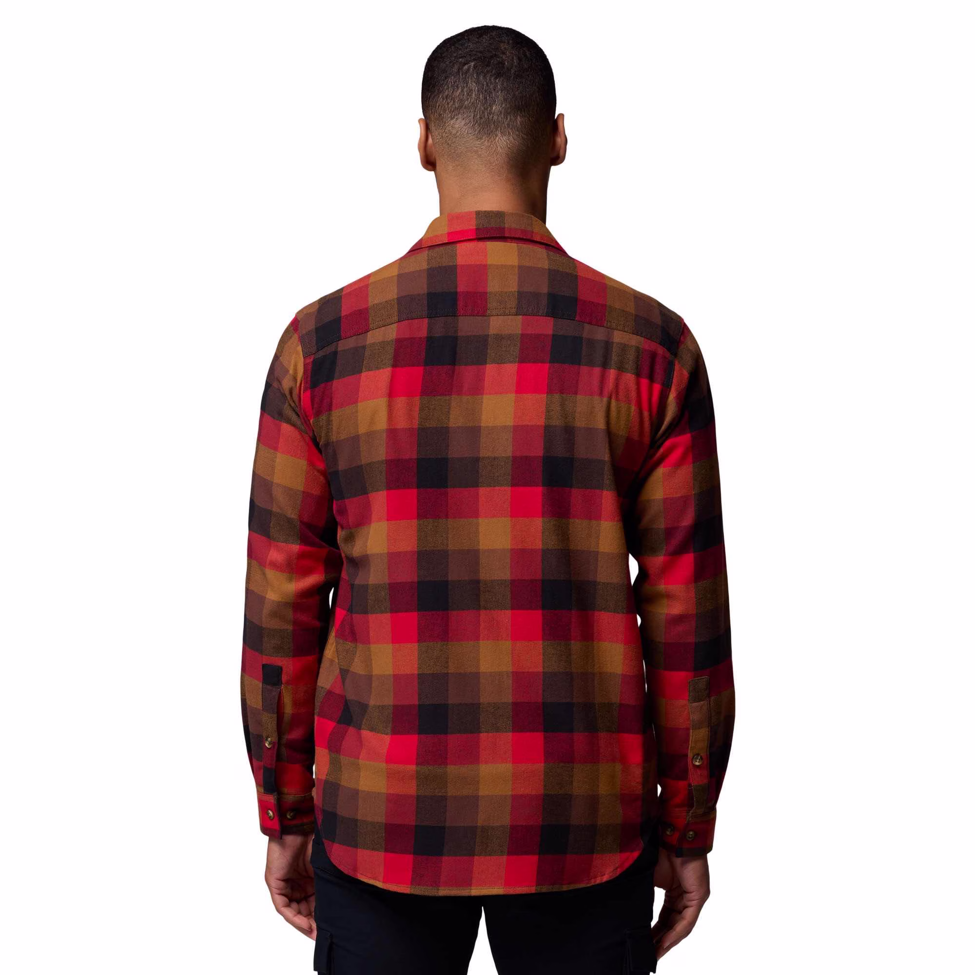 Columbia M Cornell Woods Flannel LS Shirt Tobacco - Image 3