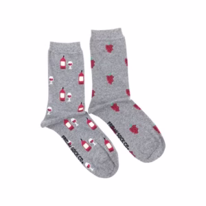 Friday Sock Co. Red Wine & Grapes Socks W 5 - 10
