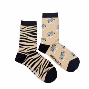Friday Sock Co. Zebra Print Socks W 5 - 10