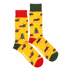 Friday Sock Co. Ugly Christmas Moose Socks M  7 - 12