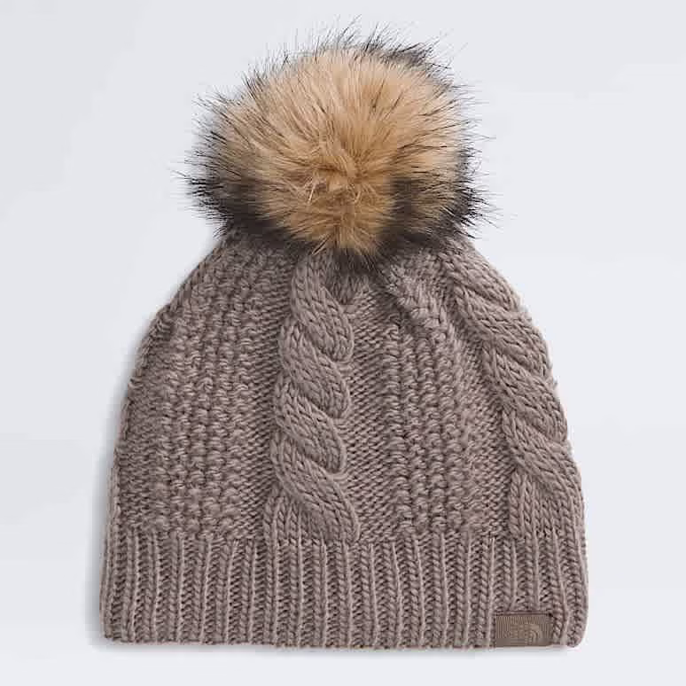 The North Face W Oh Mega Beanie Mocha Brown