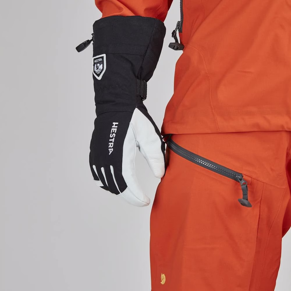 Hestra Army Leather Heli Glove Black/White - Image 4