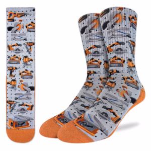Good Luck Sock Power Tools Socks Mens 8-13