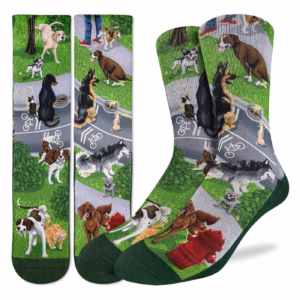 Good Luck Sock Dogs Peeing Socks Mens 8-13