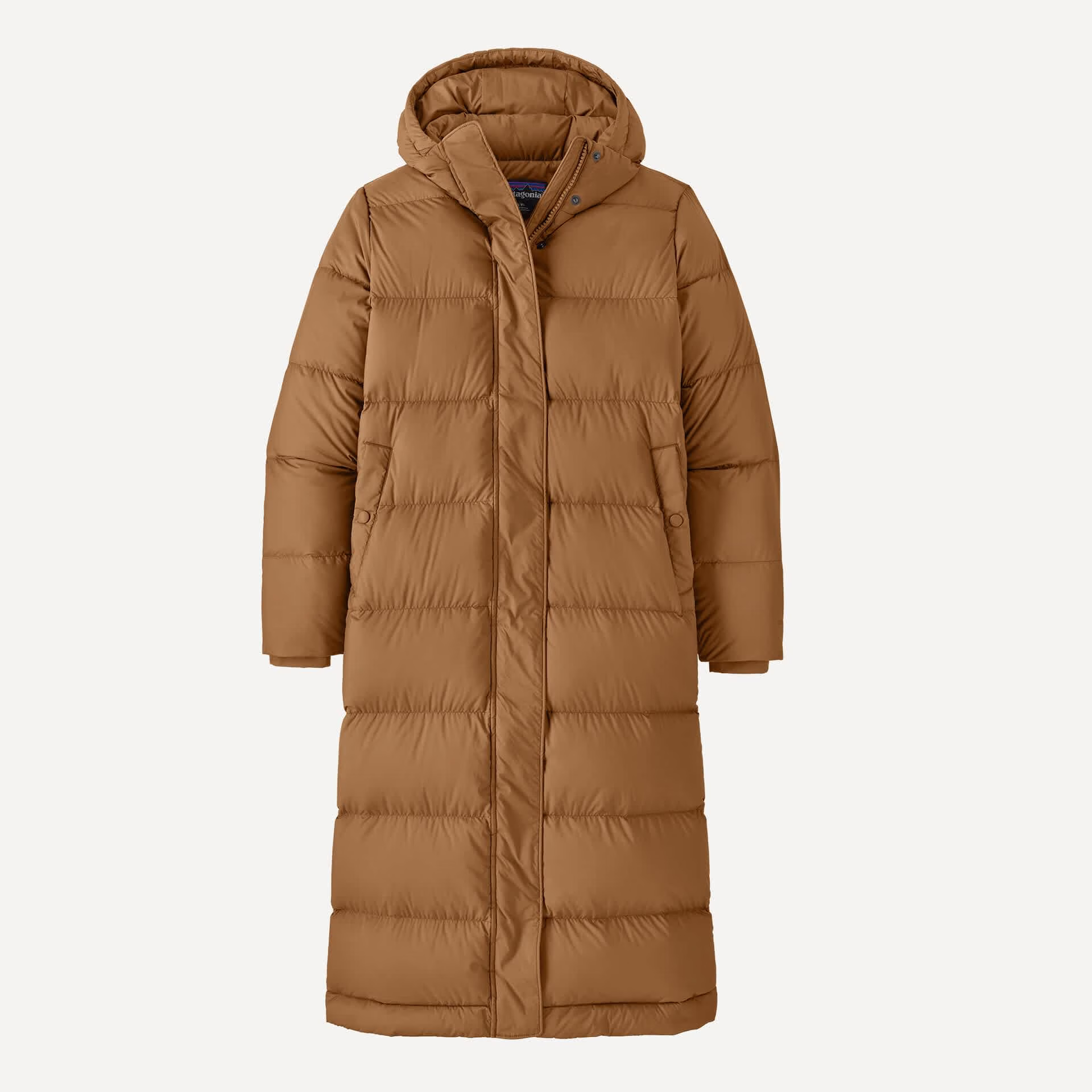 Patagonia W Silent Down Long Parka Deer Brown - Image 3