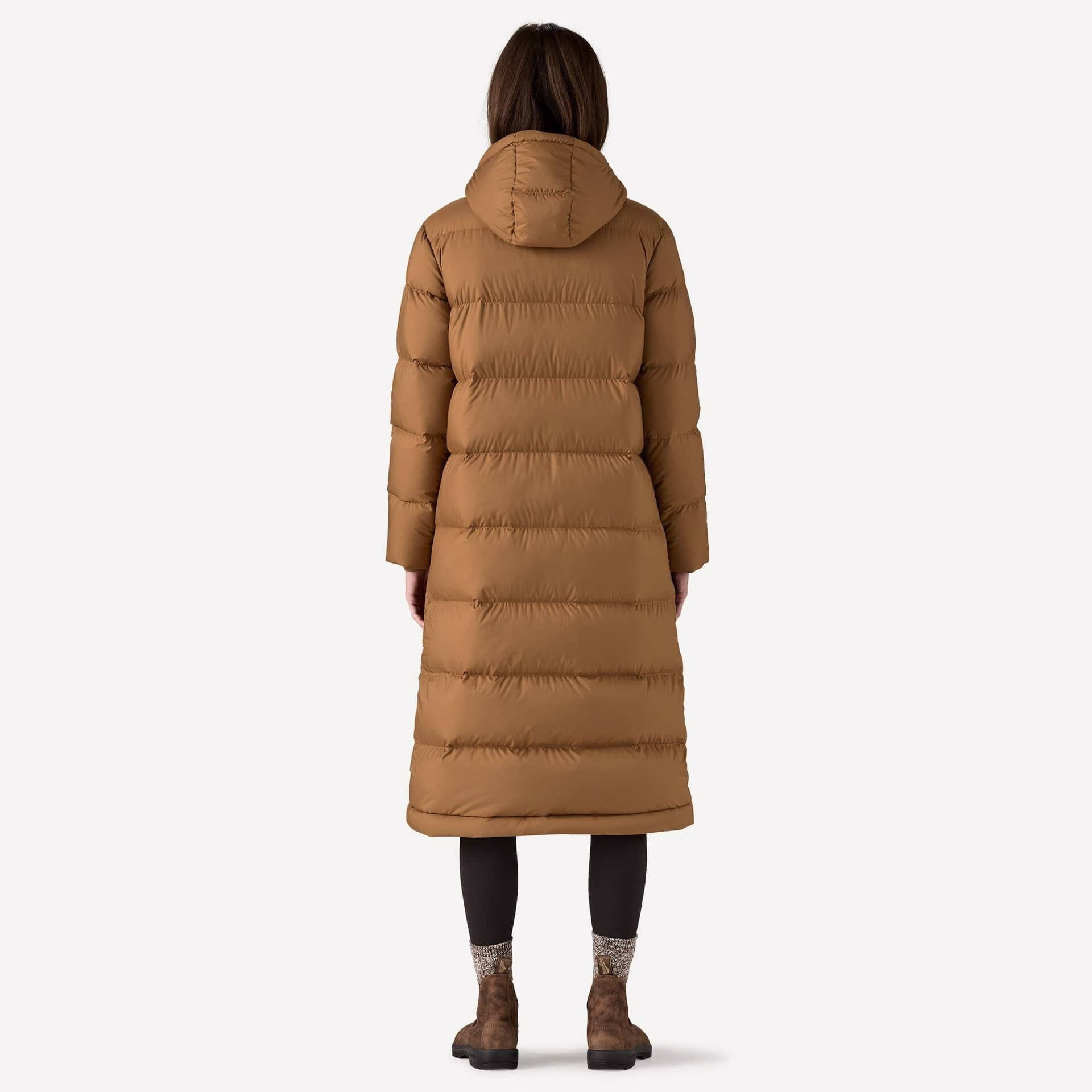 Patagonia W Silent Down Long Parka Deer Brown - Image 2